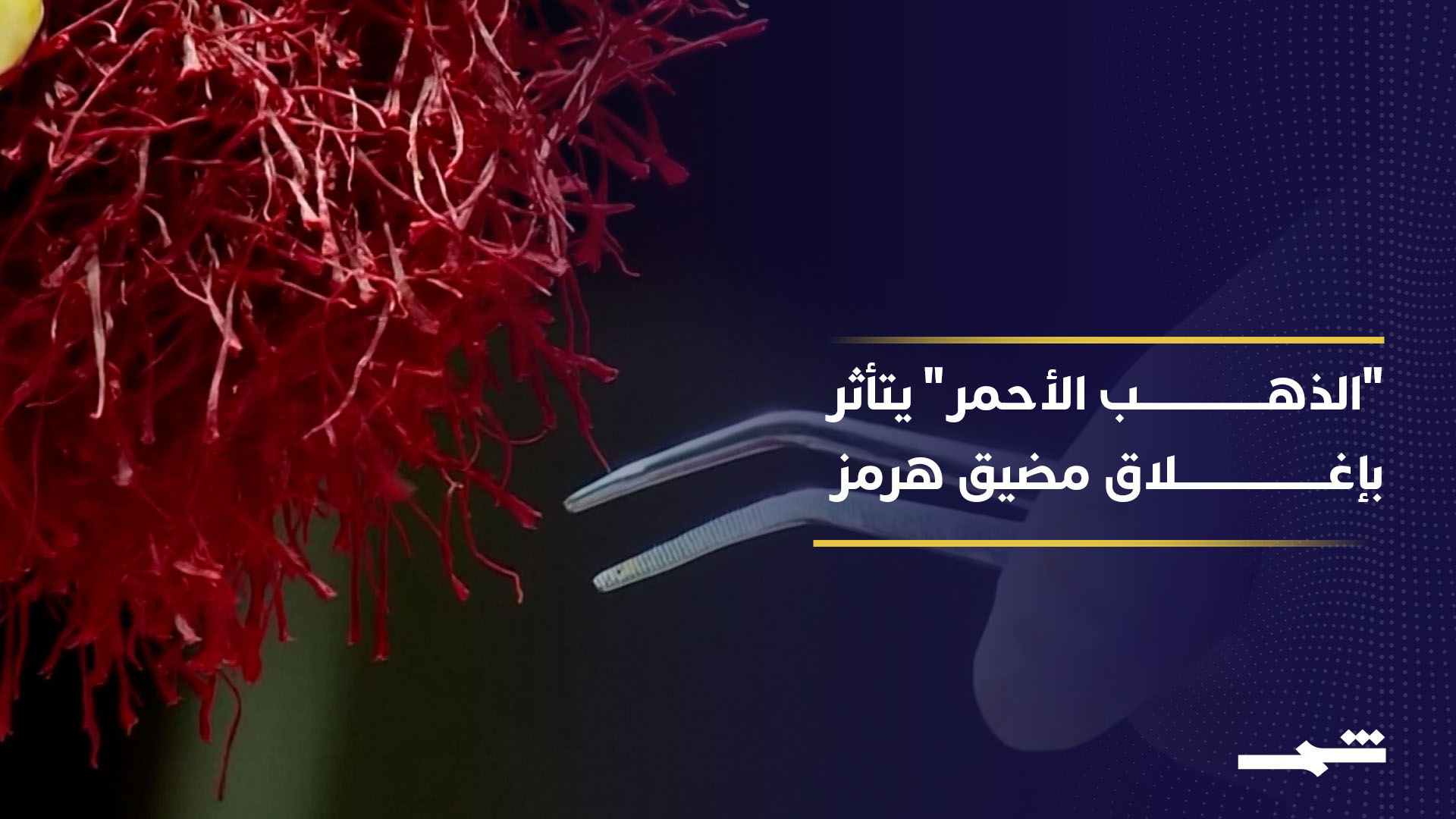 تداعيات إغلاق مضيق هرمز تتجاوز الطاقة إلى الزعفران الإيراني