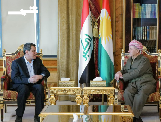 اتصال بين الرئيس بارزاني ومظلوم عبدي حول آخر المستجدات في كوردستان سوريا