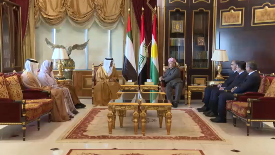 الرئيس مسعود بارزاني يستقبل المبعوث الإماراتي ويبحث معه تعزيز التعاون الاقتصادي