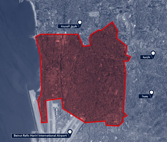 إنذار إسرائيلي غير مسبوق لسكان الضاحية الجنوبية