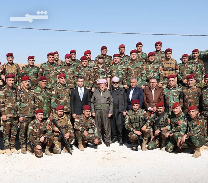 زيارة ميدانية للرئيس بارزاني إلى مواقع "البيشمركة" في كوردستان