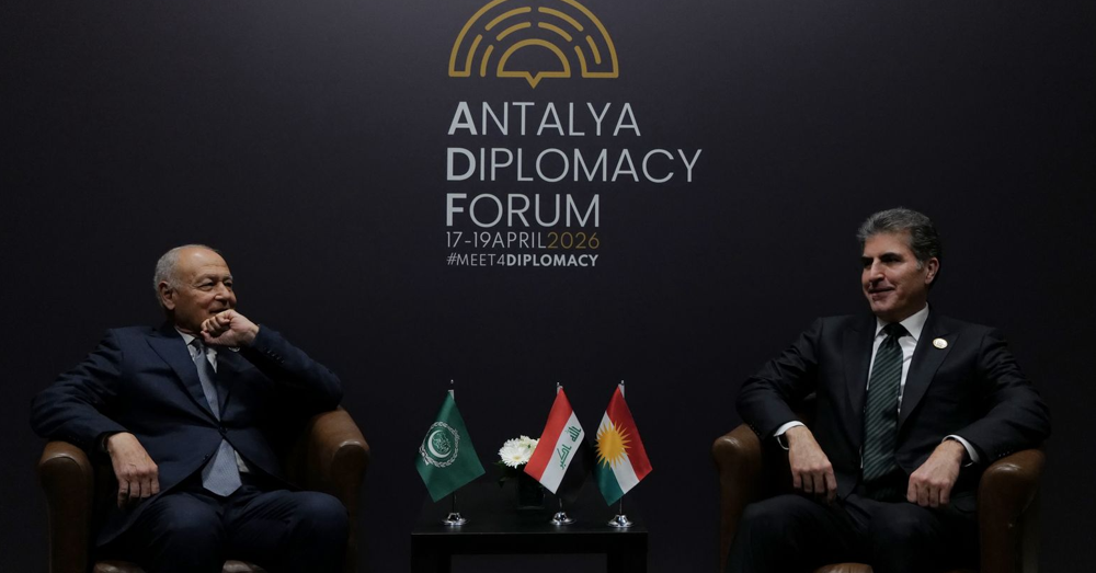 نيجيرفان بارزاني وأمين عام جامعة الدول العربية يبحثان الاستقرار الإقليمي