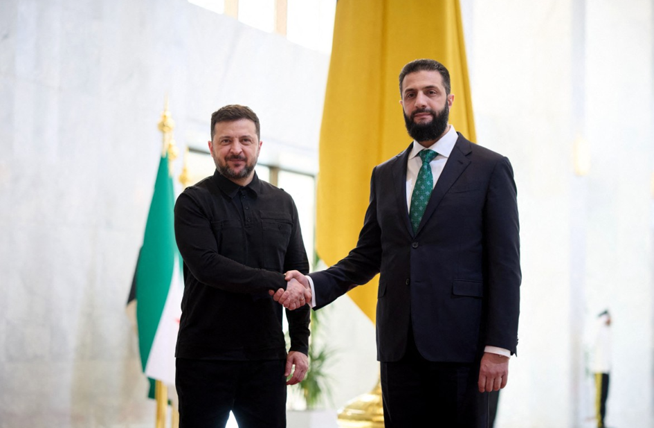 زيلينسكي يزور دمشق ويلتقي أحمد الشرع