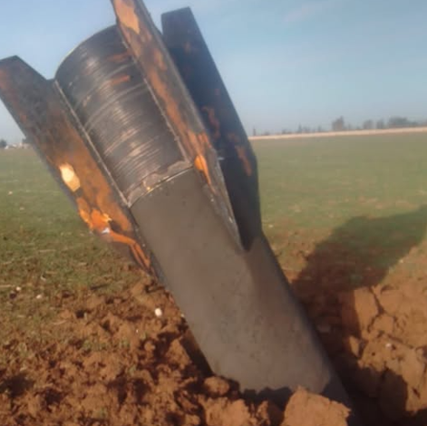 سقوط بقايا صاروخ إيراني قرب قامشلو في كوردستان سوريا 